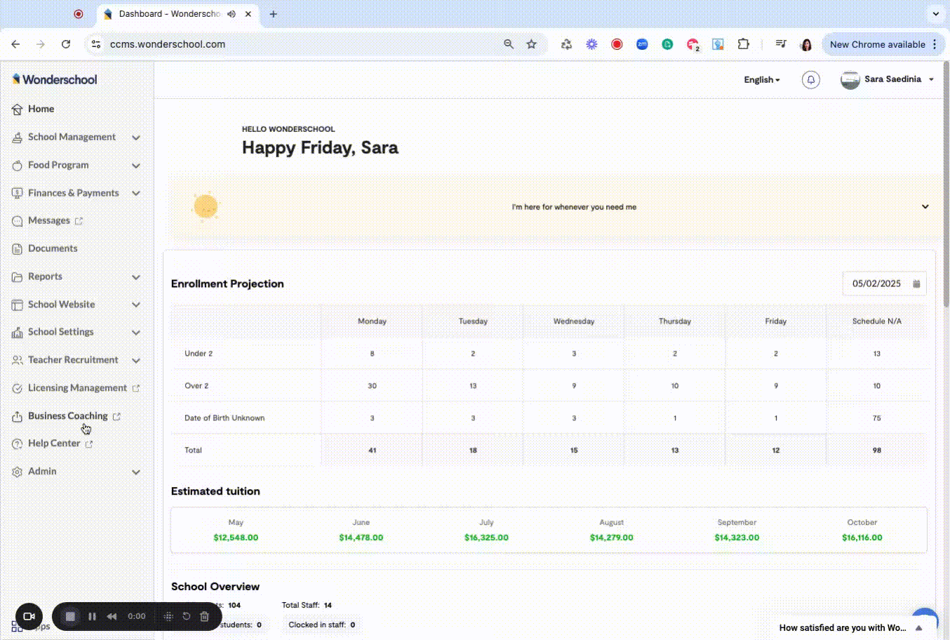 Dashboard - Wonderschool - 2 May 2025.gif
